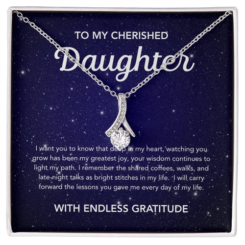 To my Daughter - Alluring Beauty Necklace - Night Stars