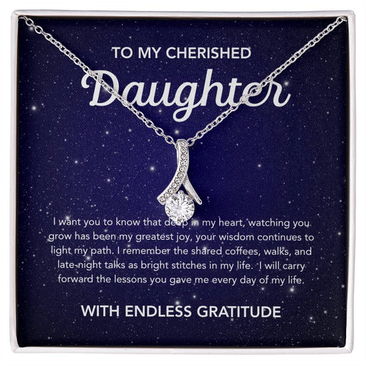 To my Daughter - Alluring Beauty Necklace - Night Stars