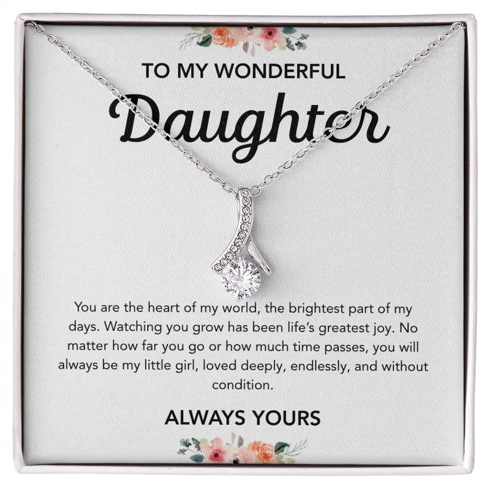 To my Daughter - Alluring Beauty Necklace - Flowers