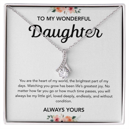 To my Daughter - Alluring Beauty Necklace - Flowers