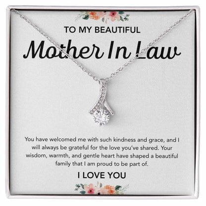 To my Mother in Law - Alluring Beauty Necklace - Flowers