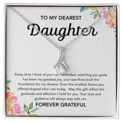 To my Daughter - Alluring Beauty Necklace - Flowers