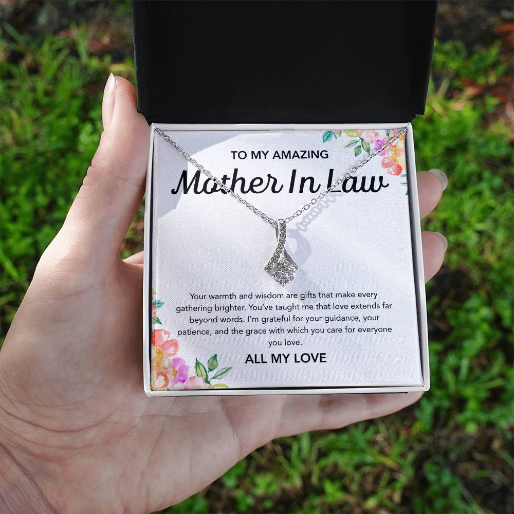 To my Mother in Law - Alluring Beauty Necklace - Flowers