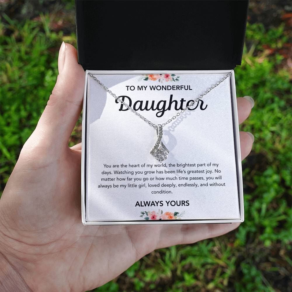 To my Daughter - Alluring Beauty Necklace - Flowers