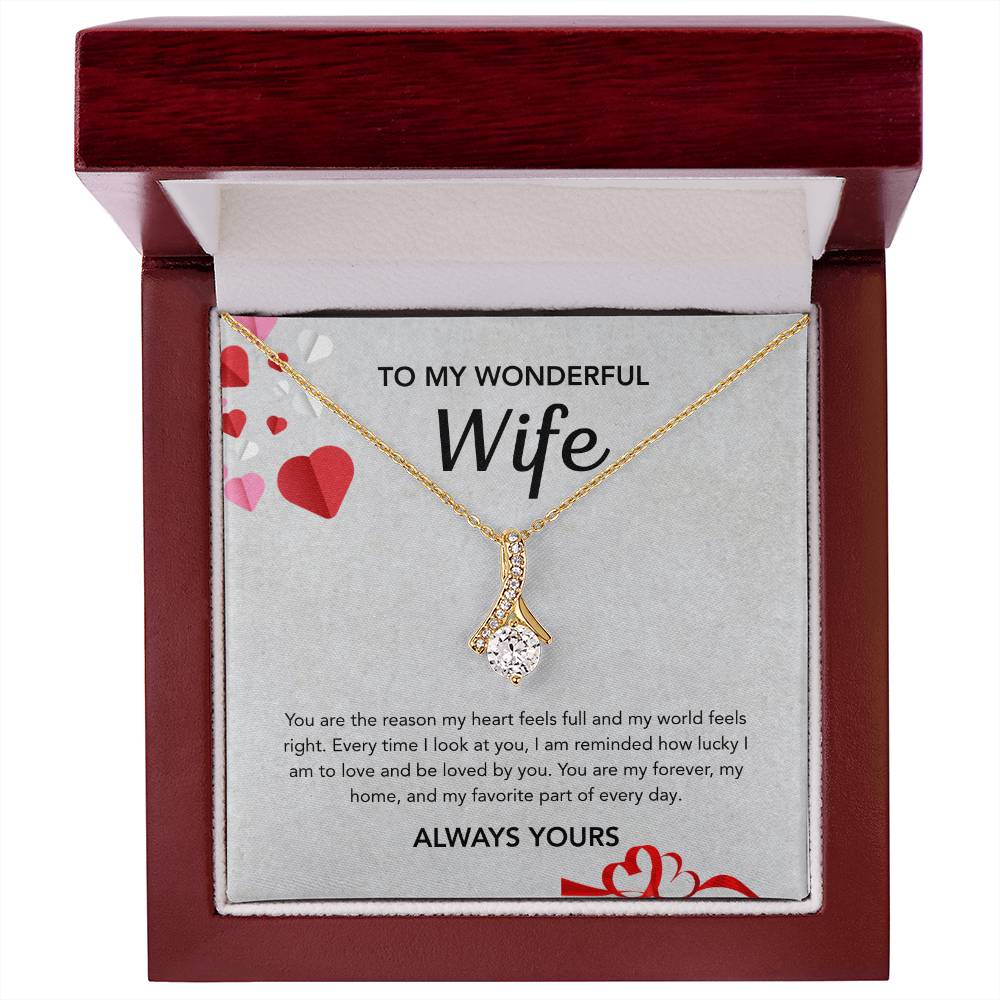 To My Wife - Alluring Beauty - Gray Hearts