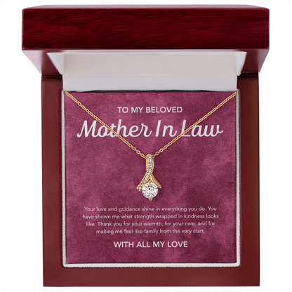 To my Mother in Law - Alluring Beauty Necklace - Velvet Pattern