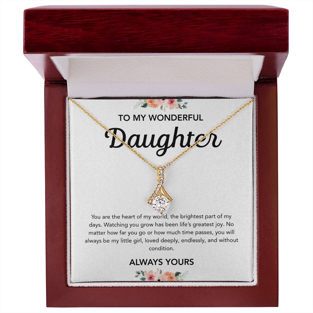 To my Daughter - Alluring Beauty Necklace - Flowers
