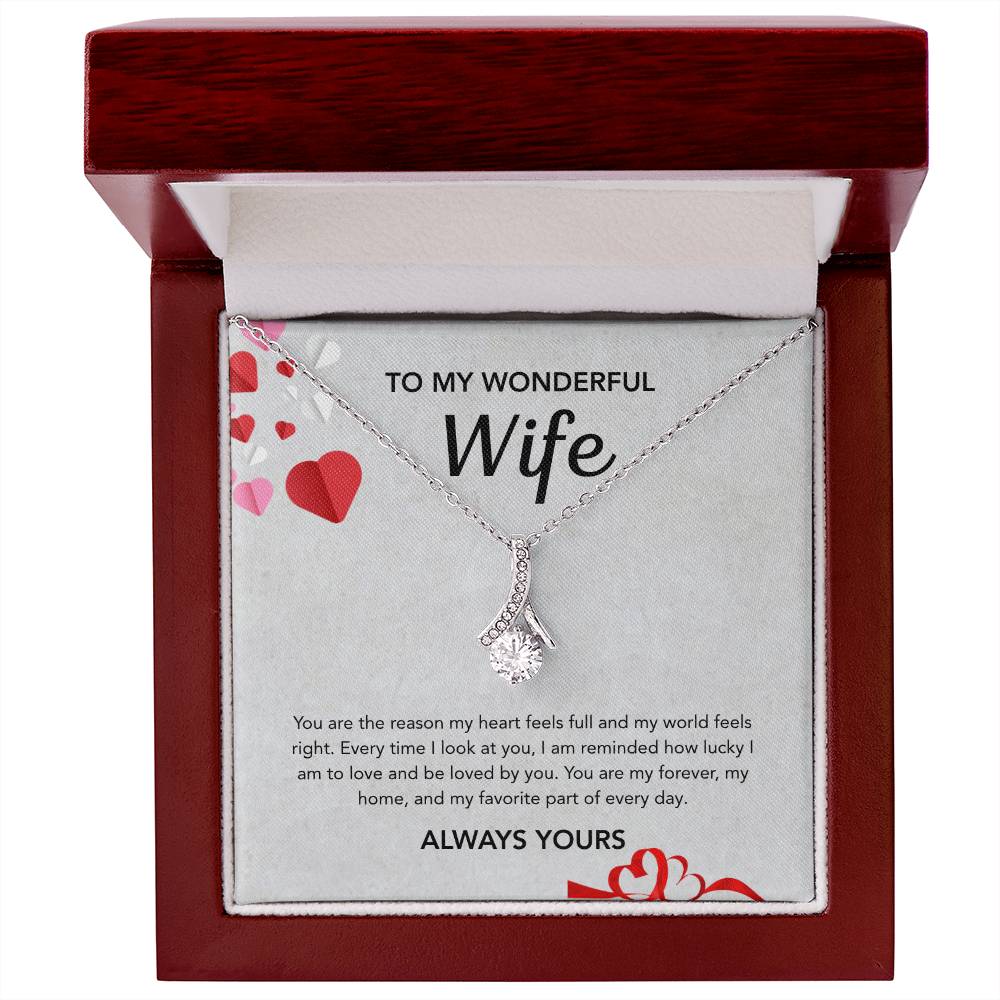 To My Wife - Alluring Beauty - Gray Hearts