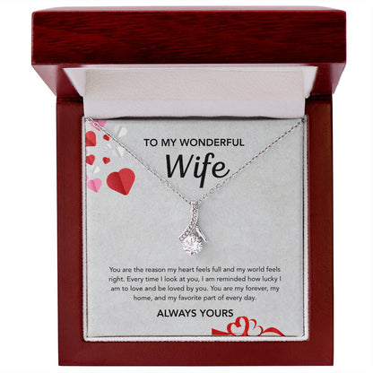 To My Wife - Alluring Beauty - Gray Hearts