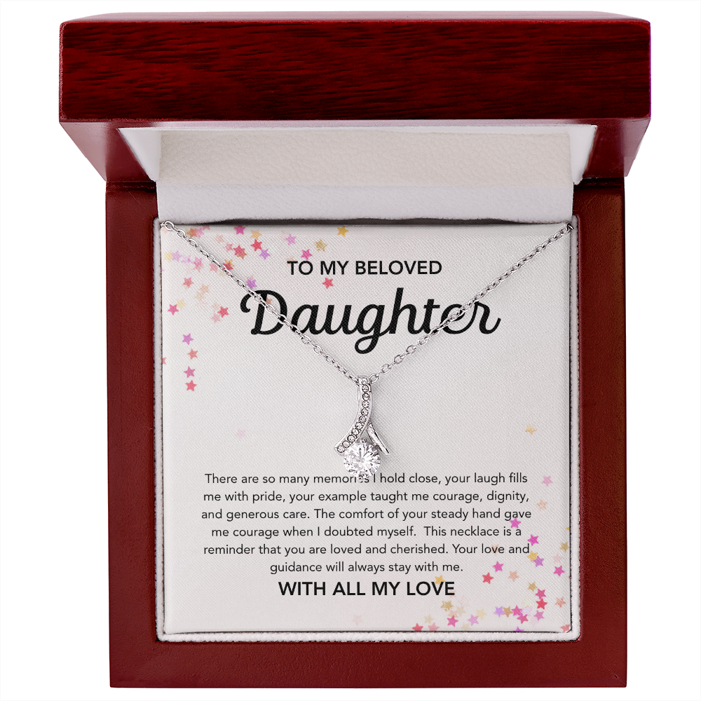 To my Daughter - Alluring Beauty Necklace - Stars