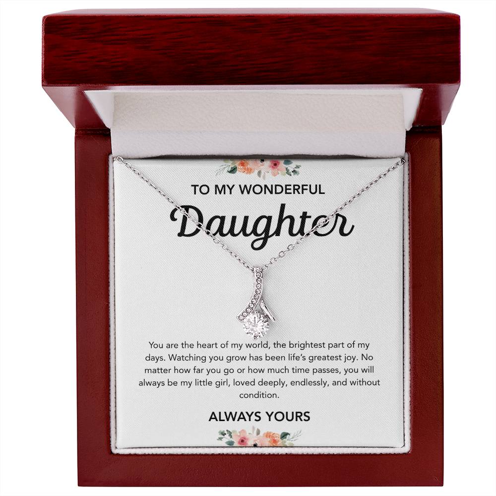 To my Daughter - Alluring Beauty Necklace - Flowers