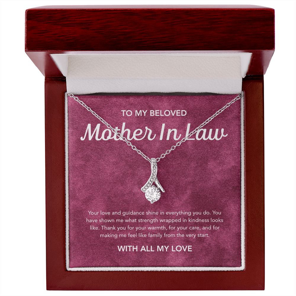 To my Mother in Law - Alluring Beauty Necklace - Velvet Pattern