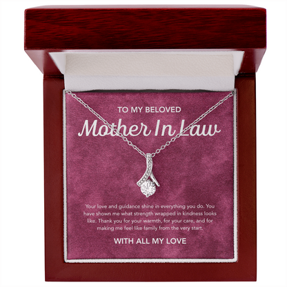 To my Mother in Law - Alluring Beauty Necklace - Velvet Pattern