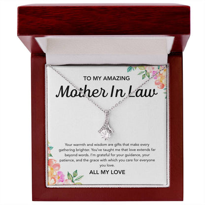 To my Mother in Law - Alluring Beauty Necklace - Flowers