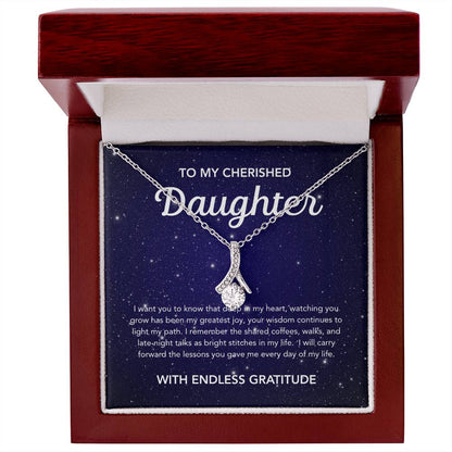 To my Daughter - Alluring Beauty Necklace - Night Stars