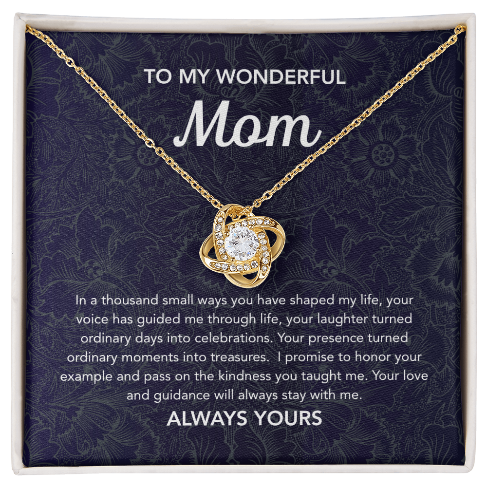 To Mom - Love Knot Necklace - Damsak