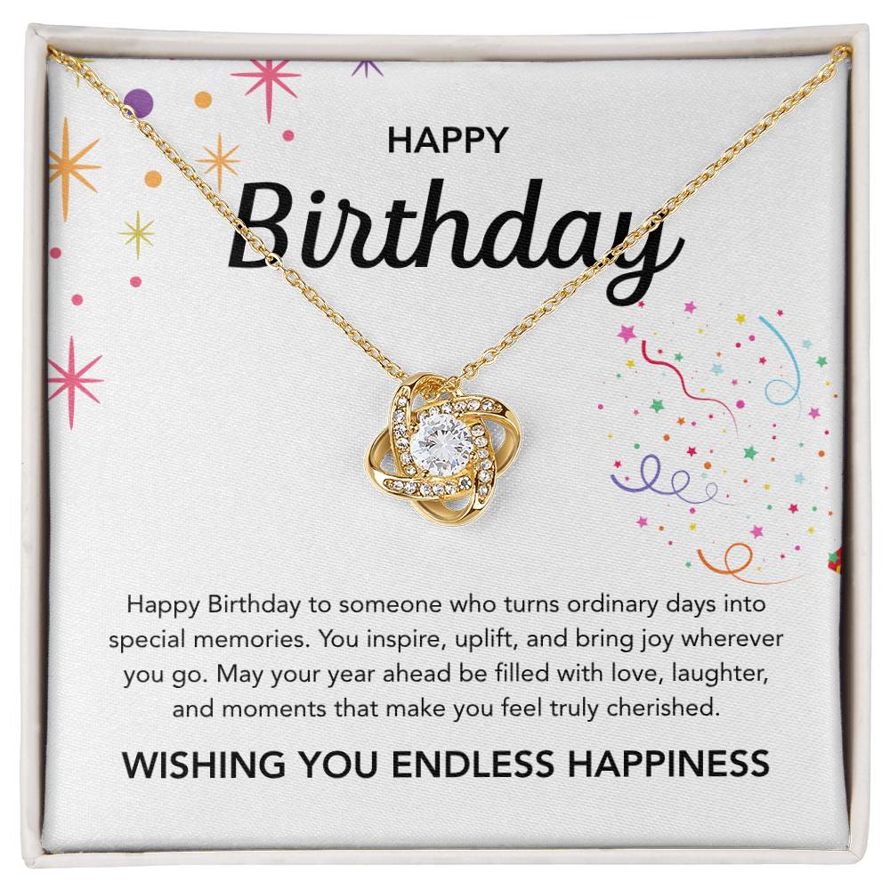 Birthday Gifts - Love Knot Necklace - Ribbons