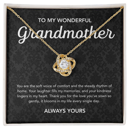 To my Grandmother - Love Knot Necklace - Damsak