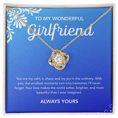 To My Girlfriend - Love Knot Necklace - Flourish