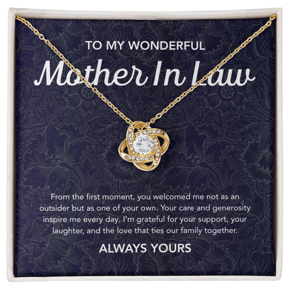 For my Mother in Law - Love Knot Necklace - Flourish