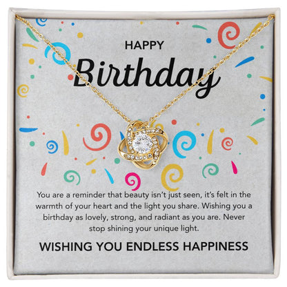 Birthday Gifts - Love Knot Necklace - Ribbons