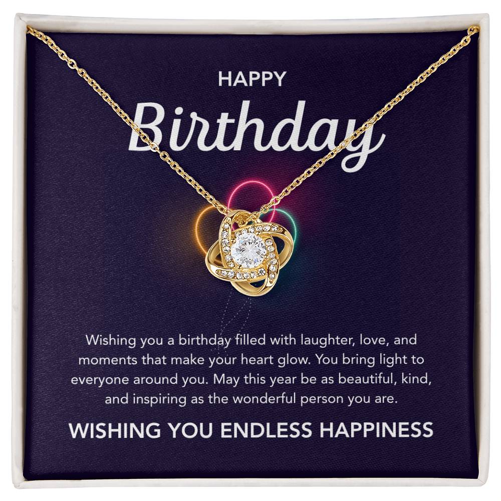 Birthday Gifts - Love Knot Necklace - Balloons