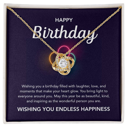 Birthday Gifts - Love Knot Necklace - Balloons