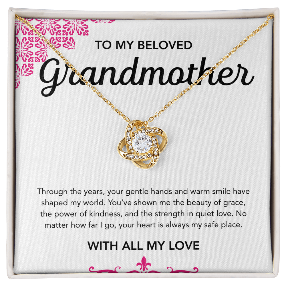 To my Grandmother - Love Knot Necklace - Ornament