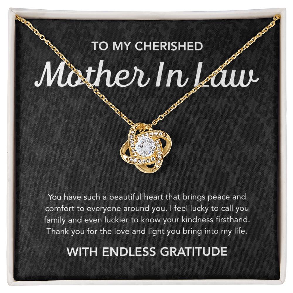 For my Mother in Law - Love Knot Necklace - Damsak