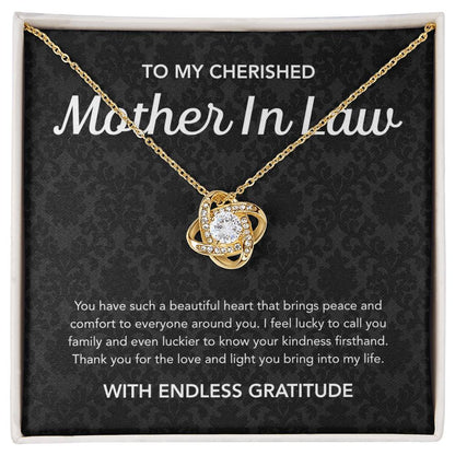 For my Mother in Law - Love Knot Necklace - Damsak