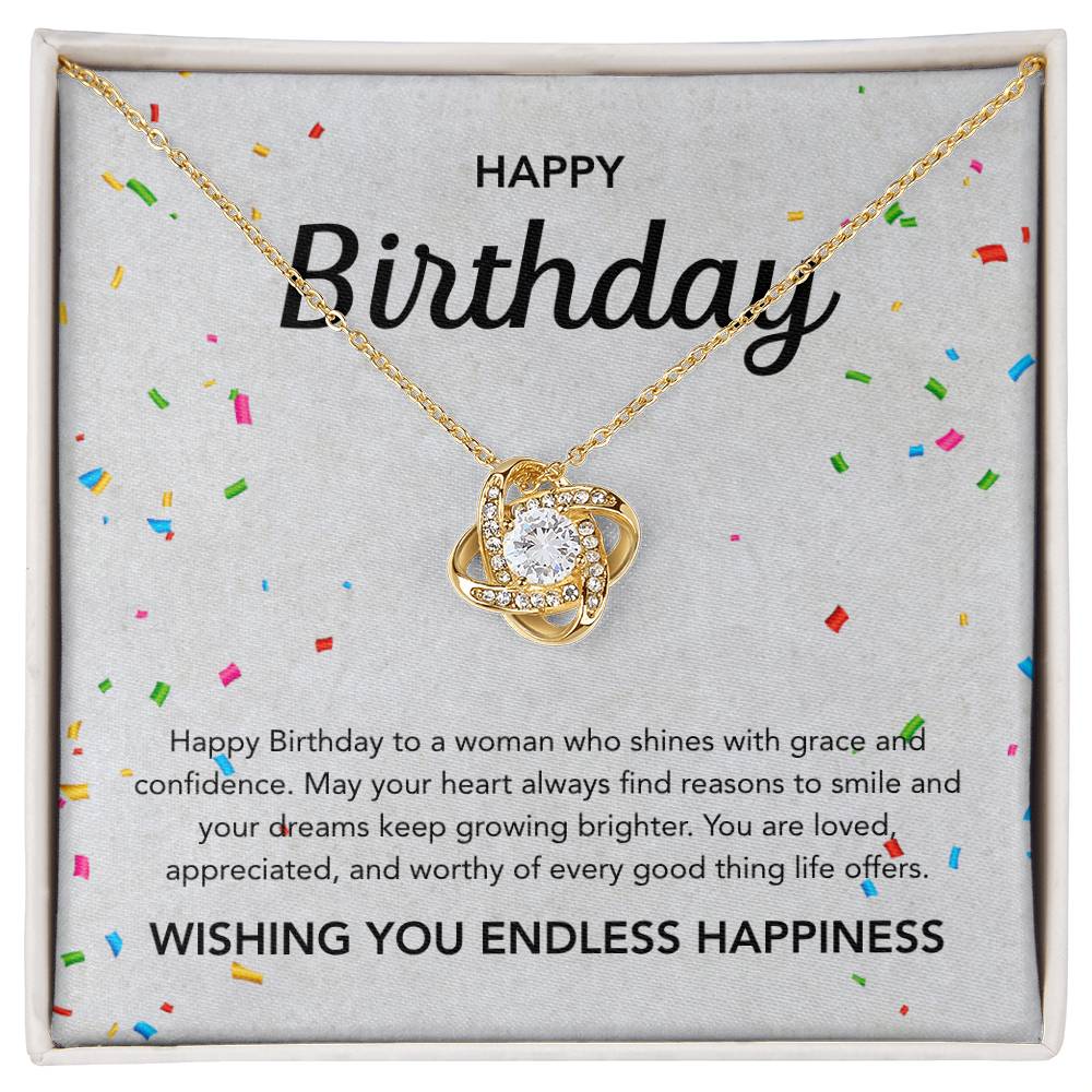 Birthday Gifts - Love Knot Necklace - Ribbons