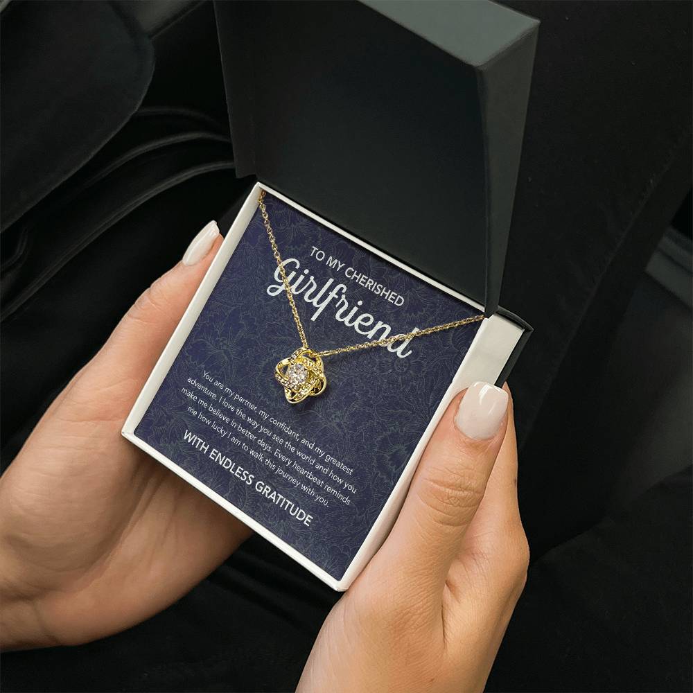 To My Girlfriend - Love Knot Necklace - Damsak