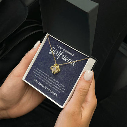 To My Girlfriend - Love Knot Necklace - Damsak