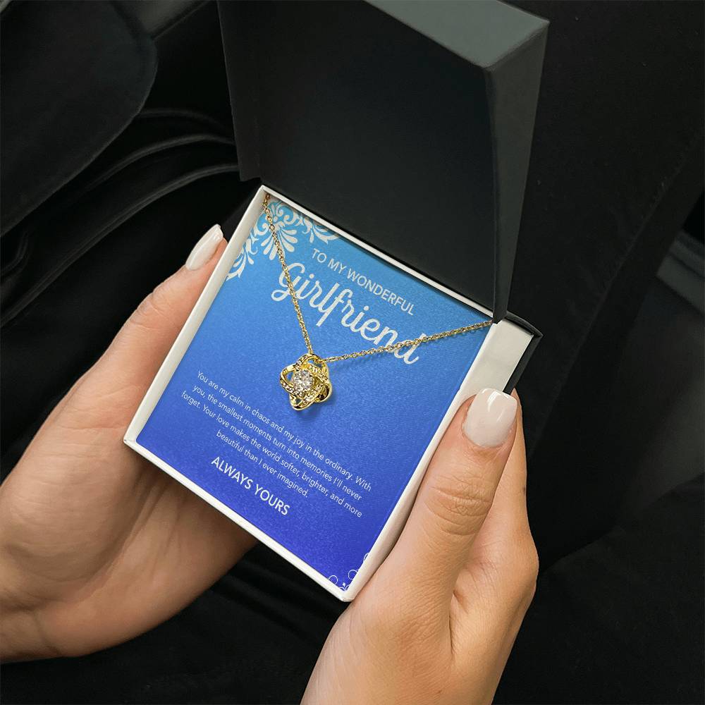 To My Girlfriend - Love Knot Necklace - Flourish