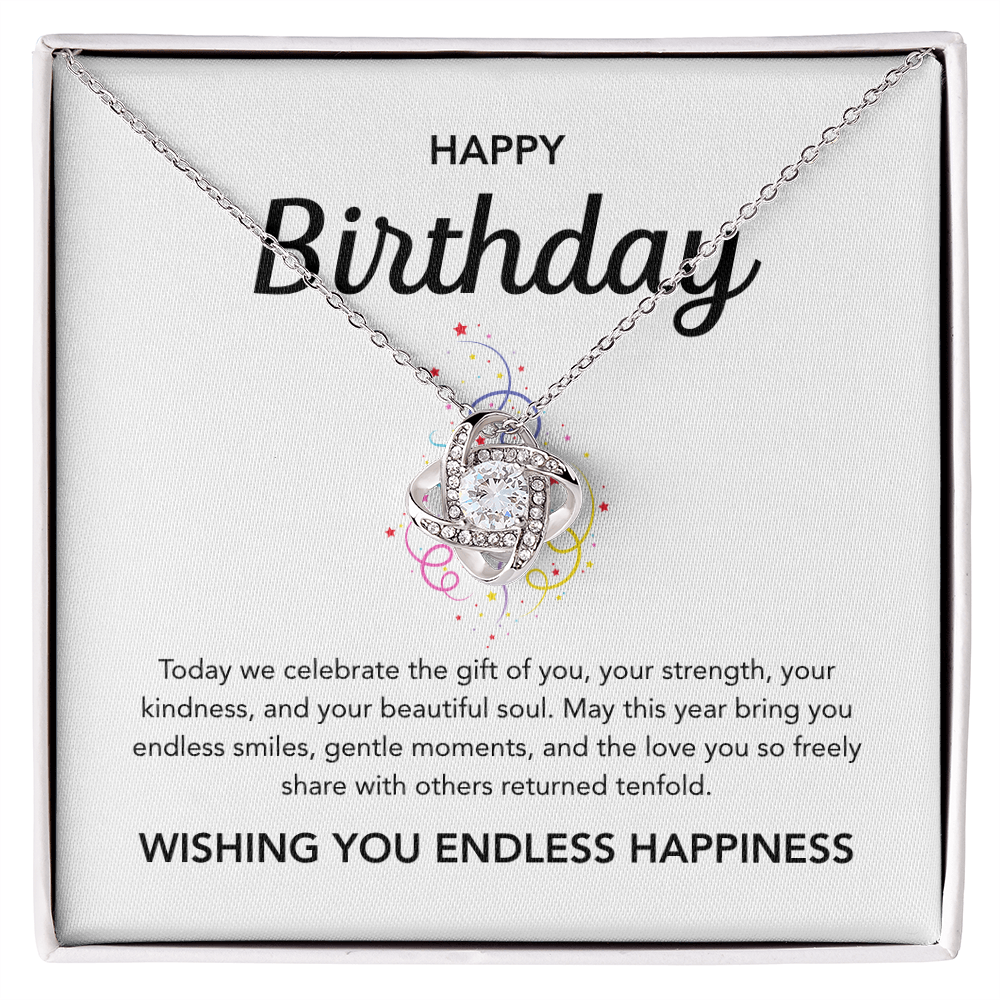 Birthday Gifts - Love Knot Necklace - Ribbons