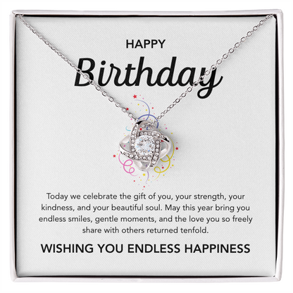 Birthday Gifts - Love Knot Necklace - Ribbons