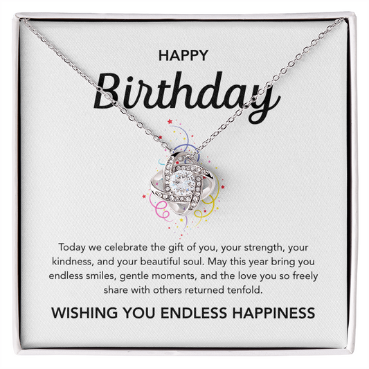 Birthday Gifts - Love Knot Necklace - Ribbons