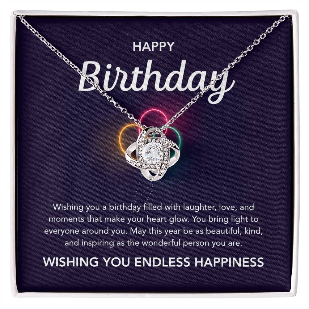 Birthday Gifts - Love Knot Necklace - Balloons