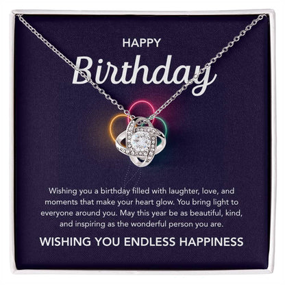 Birthday Gifts - Love Knot Necklace - Balloons