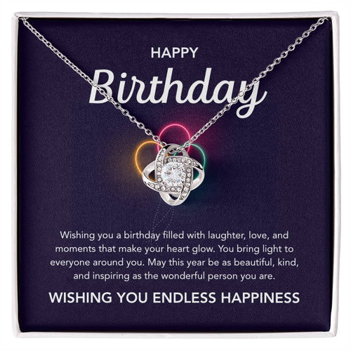 Birthday Gifts - Love Knot Necklace - Balloons