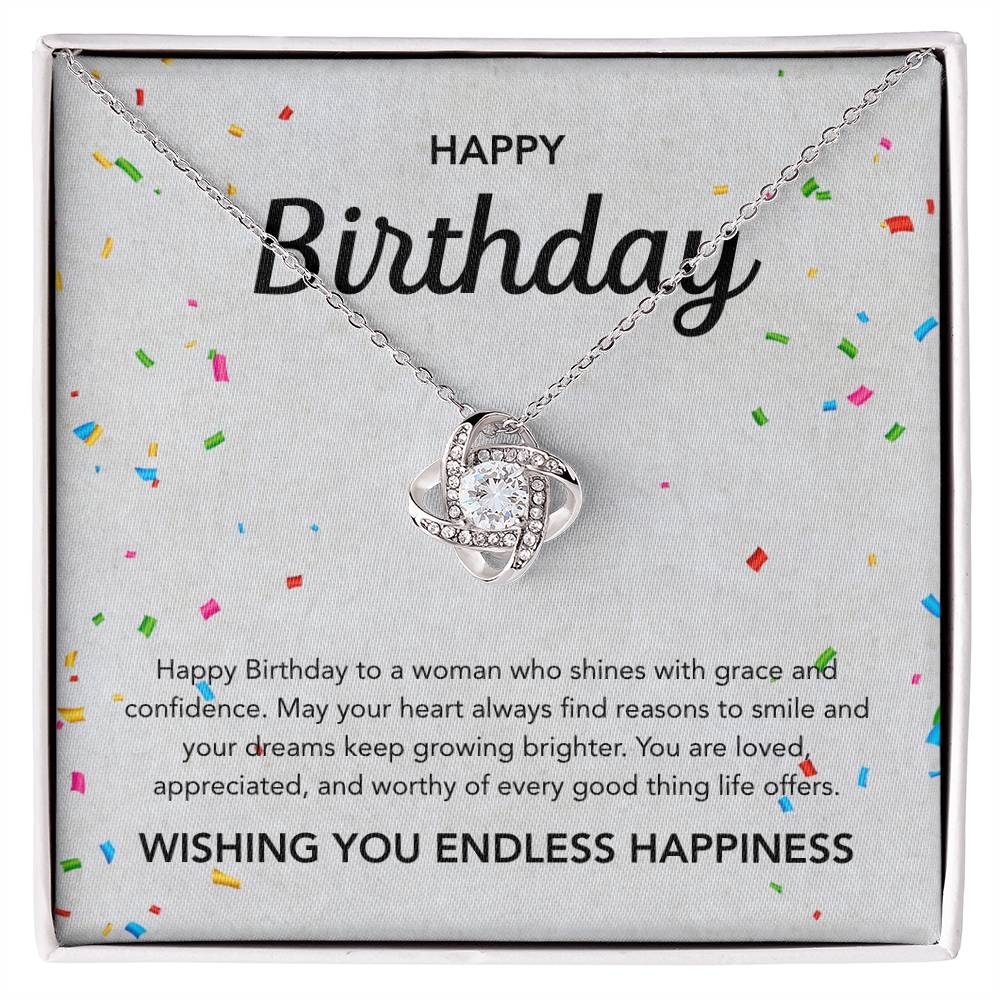 Birthday Gifts - Love Knot Necklace - Ribbons