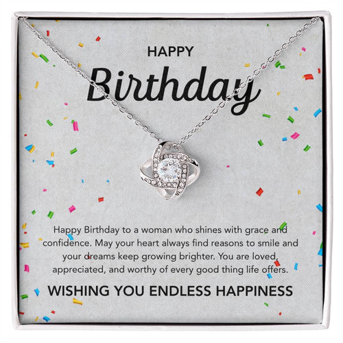 Birthday Gifts - Love Knot Necklace - Ribbons