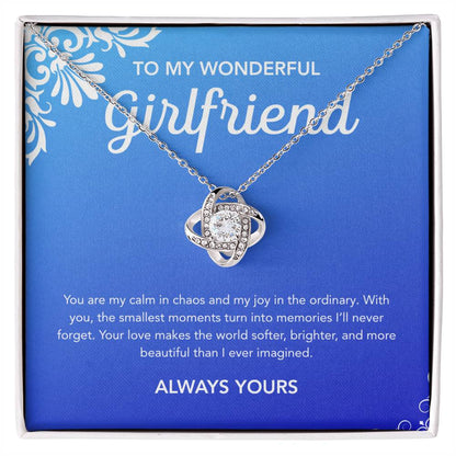 To My Girlfriend - Love Knot Necklace - Flourish