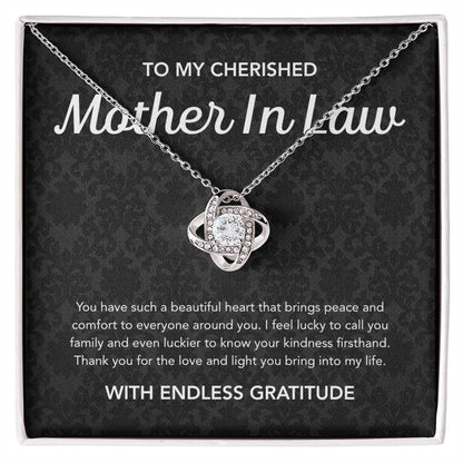 For my Mother in Law - Love Knot Necklace - Damsak