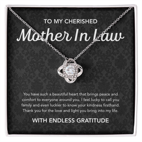 For my Mother in Law - Love Knot Necklace - Damsak