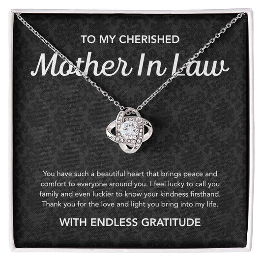 For my Mother in Law - Love Knot Necklace - Damsak