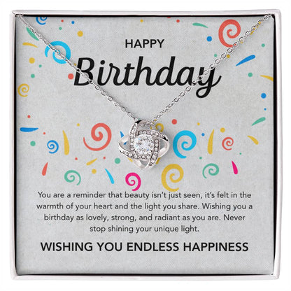 Birthday Gifts - Love Knot Necklace - Ribbons