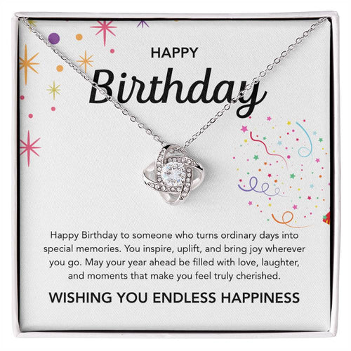 Birthday Gifts - Love Knot Necklace - Ribbons