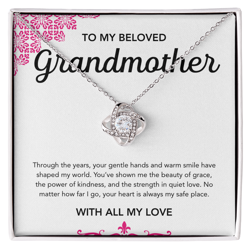 To my Grandmother - Love Knot Necklace - Ornament