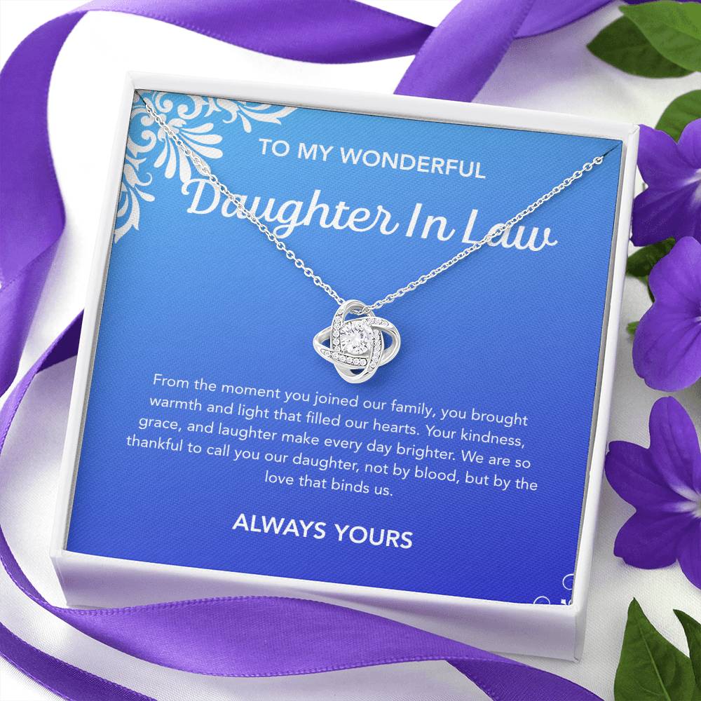 To my Daughter in Law - Love Knot Necklace - Flourish